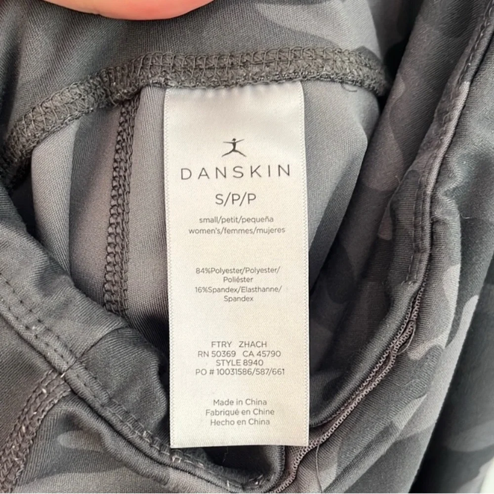 Danskin Women's Gray Camo Leggings - Picture 3 of 7